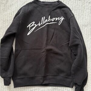 BILLABONG Women’s Black Crewneck Sweater, Size XS